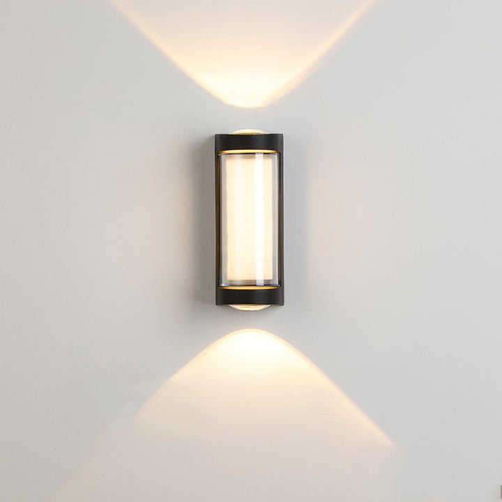 Moderne Enkelhet Rektangulær Rund Diamond PC Aluminium LED Vegglampe For Hage | Skanto