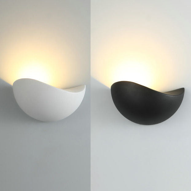 Moderne Minimalistisk Trekant Fuglerede Halv Sirkel Vanntett Aluminium LED Vegglampe For Utendørs Patio | Skanto
