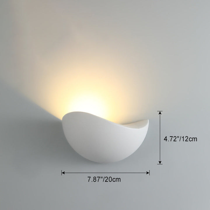 Moderne Minimalistisk Trekant Fuglerede Halv Sirkel Vanntett Aluminium LED Vegglampe For Utendørs Patio | Skanto