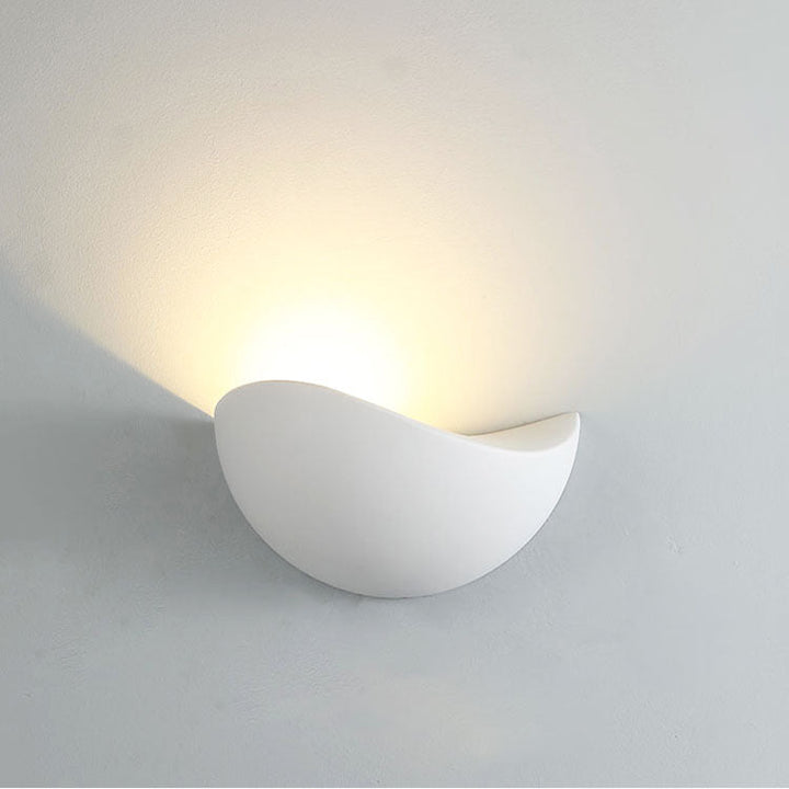 Trekantet, halvsirkelformet LED-vegglampe i fugleredeform av vanntett aluminium til terrassen