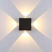 Moderne Minimalistisk Rund Kvadratisk Orb Linse Aluminium LED Vegglampe For Hage | Skanto
