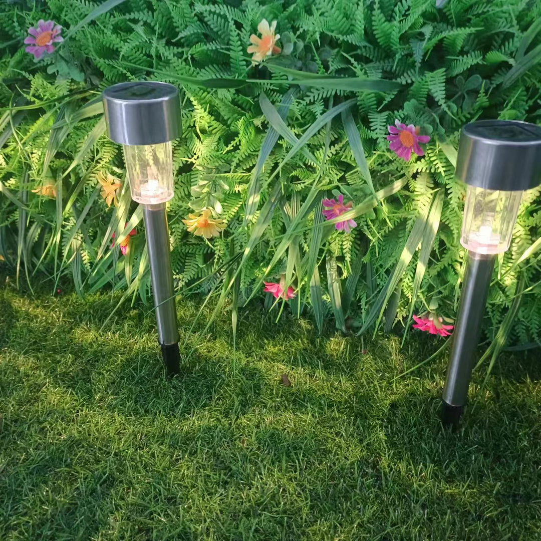 Skanto | Moderne enkelhet solvanntett rustfritt stål sylinder LED landskapsbelysning utendørs lys for hagen