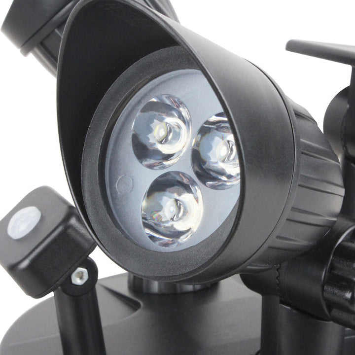 Moderne Enkelhet Sol Vannavstøtende ABS PC Overvåkningskamera Rotérbart Bevegelsessensor LED Vegglampe For Utendørs Patio | Skanto