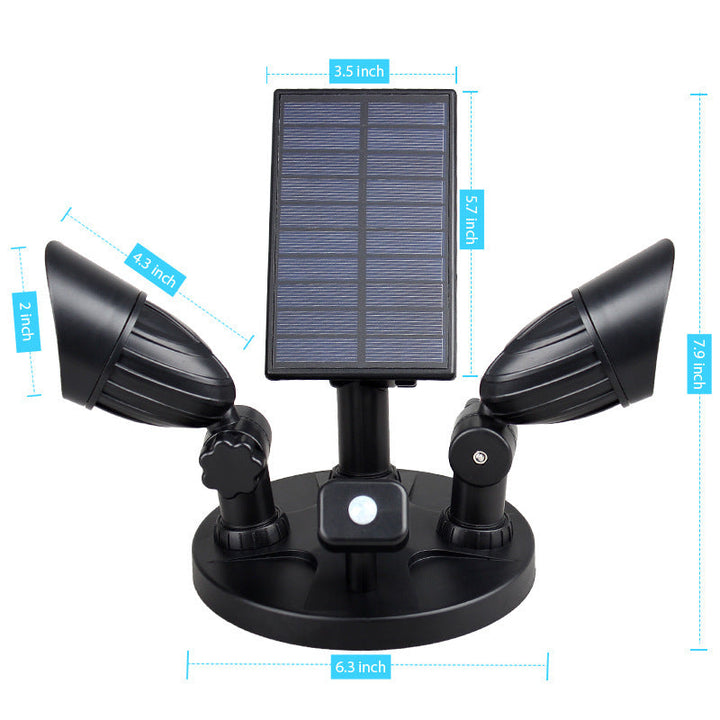 Moderne Enkelhet Sol Vannavstøtende ABS PC Overvåkningskamera Rotérbart Bevegelsessensor LED Vegglampe For Utendørs Patio | Skanto