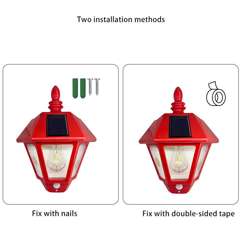 Samtidig Retro Sol Vannavstøtende ABS Fyrtårn LED Vegglampe For Utendørs Patios | Skanto