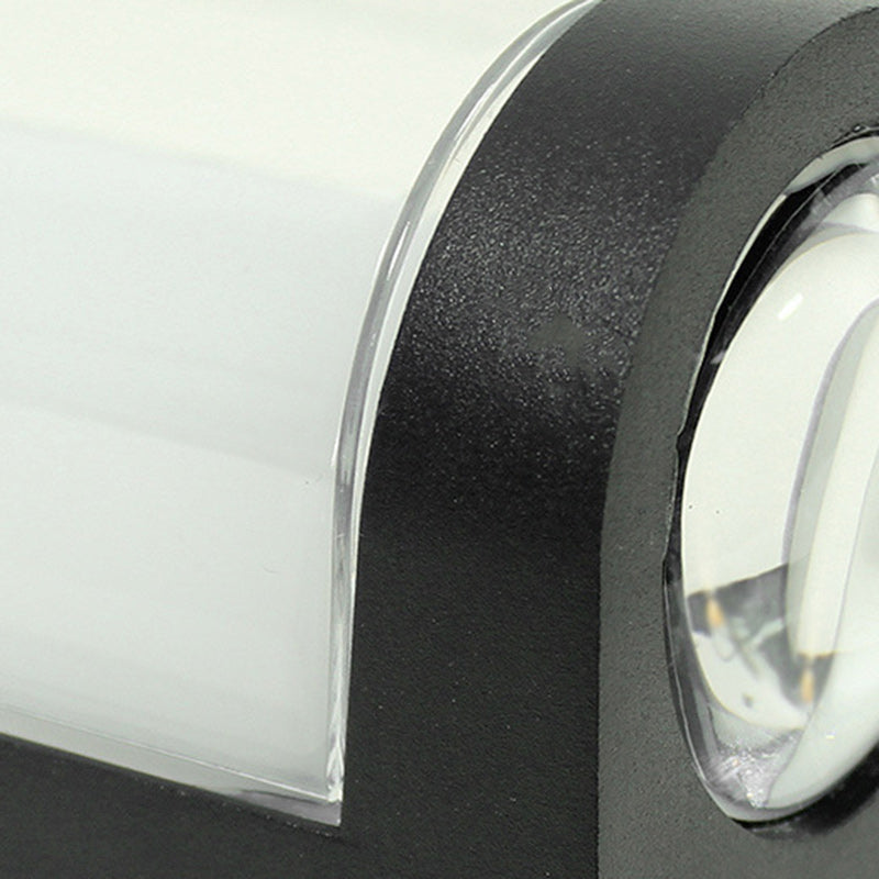 Moderne Enkelhet Vanntett Aluminium PC Sylinder Kuboid LED Vegglampe For Utendørs Patio | Skanto