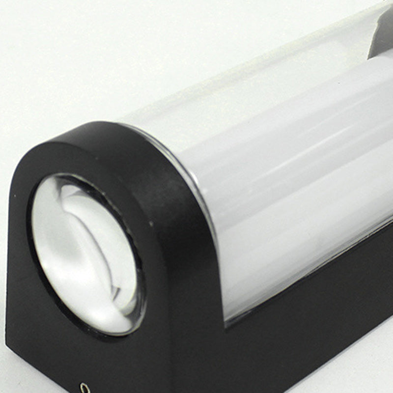 Moderne Enkelhet Vanntett Aluminium PC Sylinder Kuboid LED Vegglampe For Utendørs Patio | Skanto