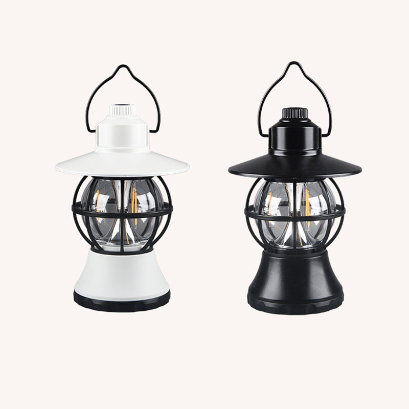 Moderne Retro Vanntett Oppladbar/Batteri ABS PS PP Stål Lantern Henge LED Bordlampe Utendørs Lys For Hage | Skanto