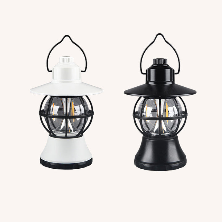 Moderne Retro Vanntett Oppladbar/Batteri ABS PS PP Stål Lantern Henge LED Bordlampe Utendørs Lys For Hage | Skanto