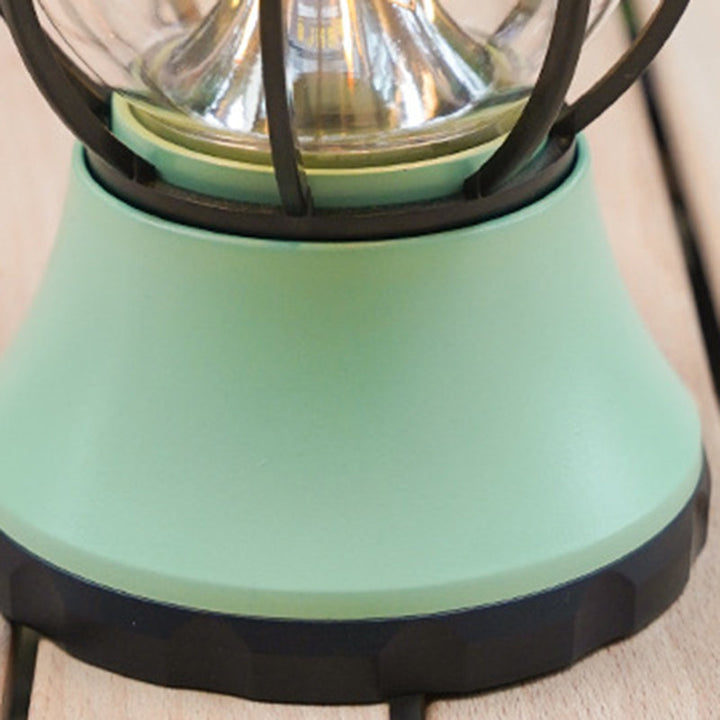 Moderne, vanntett og oppladbar LED-bordlampe i retrostil laget av ABS-, PS- og PP-stål for utendørs bruk – ideell for hagen.