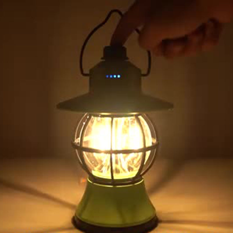 Moderne Retro Vanntett Oppladbar/Batteri ABS PS PP Stål Lantern Henge LED Bordlampe Utendørs Lys For Hage | Skanto