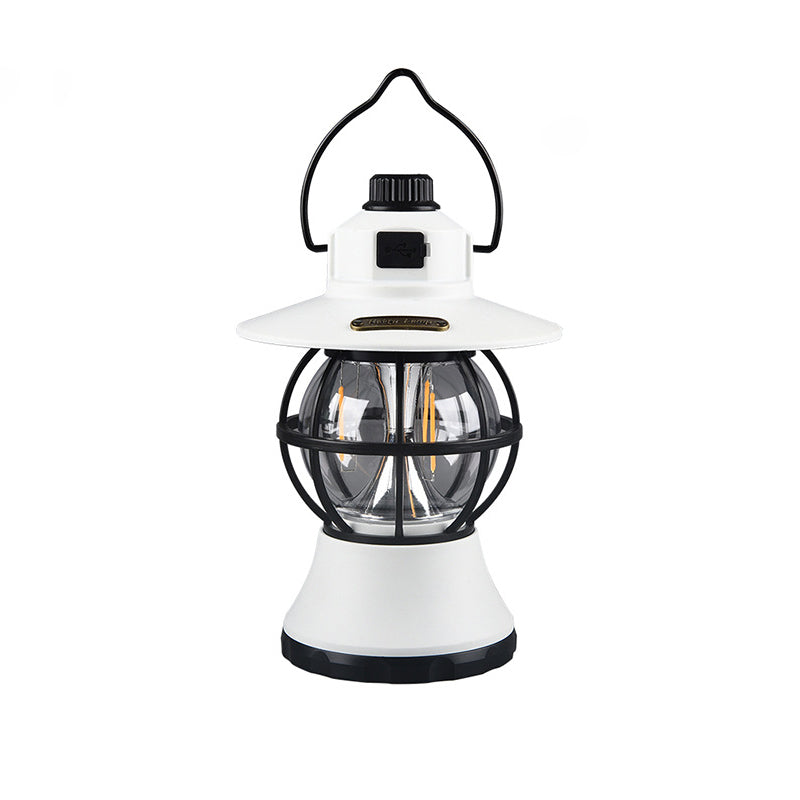Moderne Retro Vanntett Oppladbar/Batteri ABS PS PP Stål Lantern Henge LED Bordlampe Utendørs Lys For Hage | Skanto