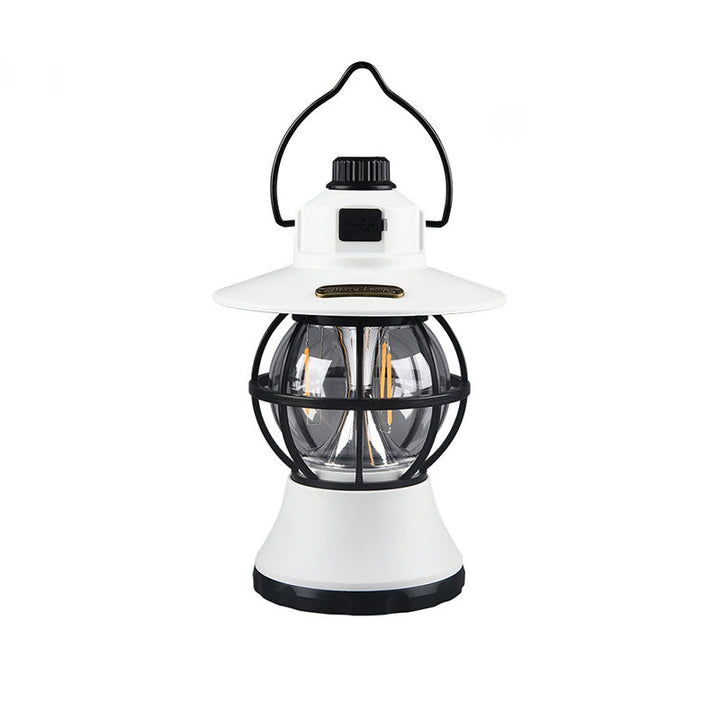 Moderne Retro Vanntett Oppladbar/Batteri ABS PS PP Stål Lantern Henge LED Bordlampe Utendørs Lys For Hage | Skanto