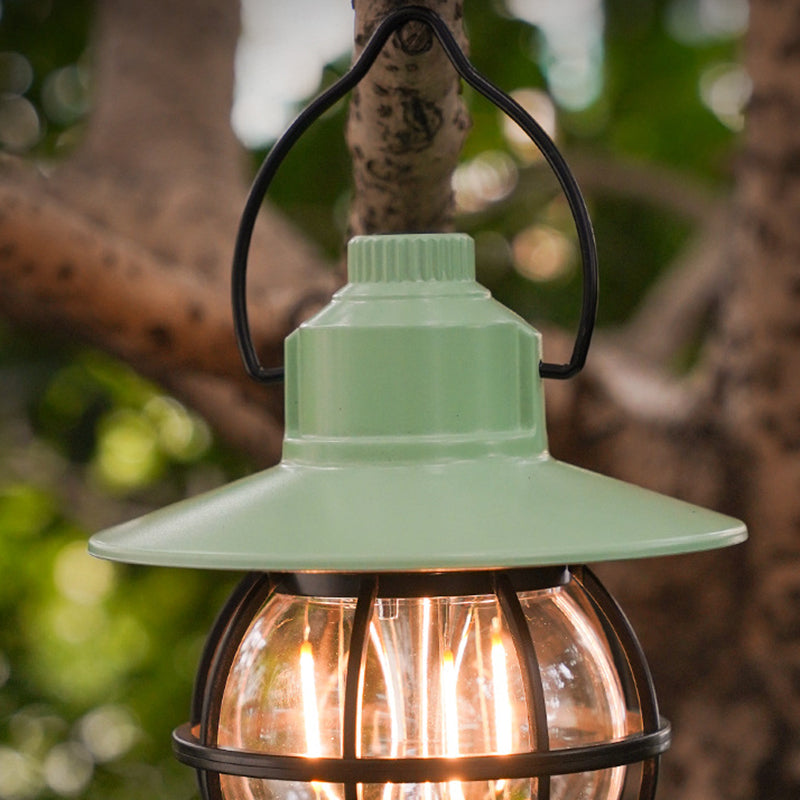 Moderne, vanntett og oppladbar LED-bordlampe i retrostil laget av ABS-, PS- og PP-stål for utendørs bruk – ideell for hagen.