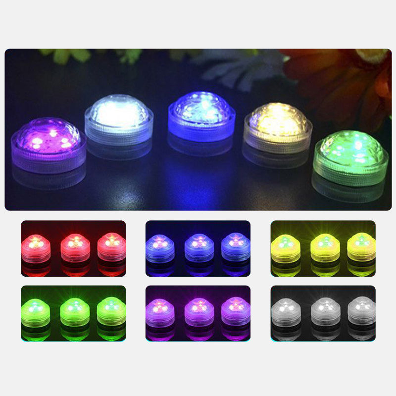 Skanto | Modern Simplicity vanntett Battery PS rund undervanns LED landskapsbelysning utendørs lys for utendørs patio