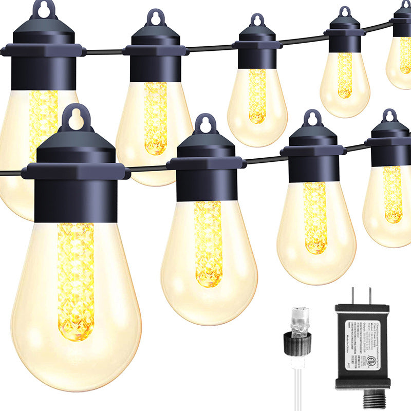 Skanto | Moderne Art Deco Solvann Vannavstøtende Kobber PVC 15-pærs LED Lyslenke Utendørs Lys For Hage