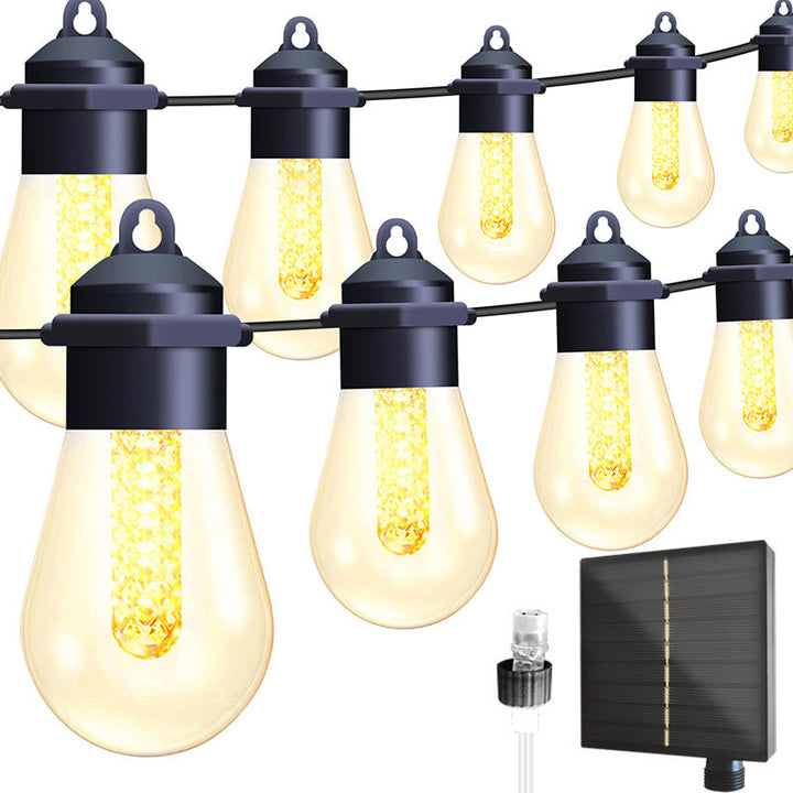 Skanto | Moderne Art Deco Solvann Vannavstøtende Kobber PVC 15-pærs LED Lyslenke Utendørs Lys For Hage