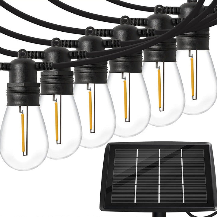 Skanto | Moderne Art Deco Solvann Vannavstøtende Kobber PVC 15-pærs LED Lyslenke Utendørs Lys For Hage