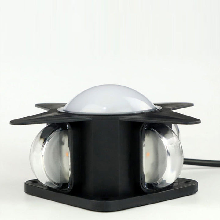 Samtidig Kreativ Vanntett Aluminium Akryl PC Kryss Stjerne LED Vegglampe For Utendørs Patio | Skanto