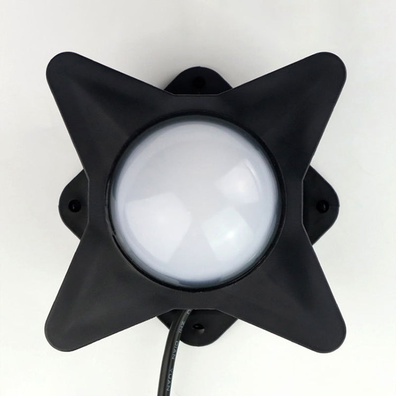 Samtidig Kreativ Vanntett Aluminium Akryl PC Kryss Stjerne LED Vegglampe For Utendørs Patio | Skanto