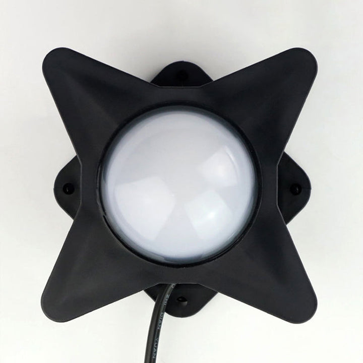 Samtidig Kreativ Vanntett Aluminium Akryl PC Kryss Stjerne LED Vegglampe For Utendørs Patio | Skanto