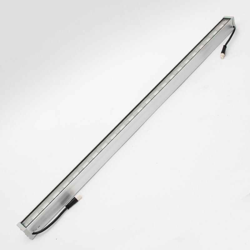 Moderne Enkelhet Vanntett Aluminiumforsterket Glassstripe Rektangulær LED Vegglampe for Utendørs Patio | Skanto