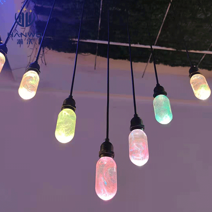 Moderne Art Deco Vanntett Harpiks Dråpe Ball LED Utendørs Lys Landskapsbelysning For Hage | Skanto