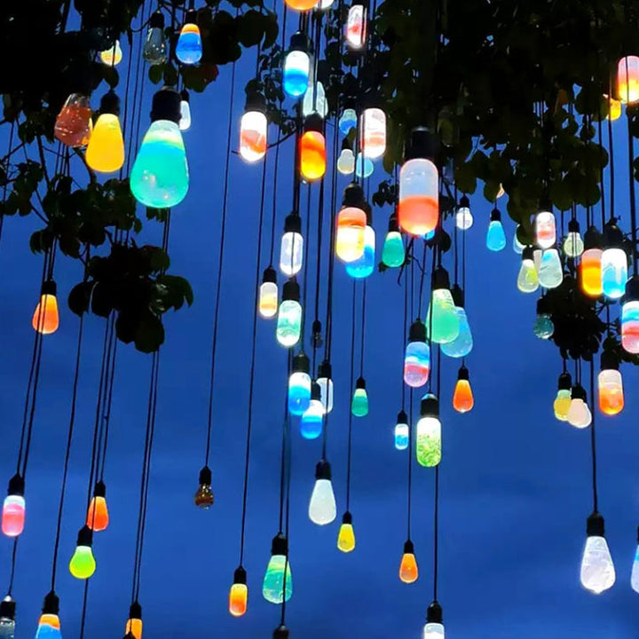 Moderne Art Deco Vanntett Harpiks Dråpe Ball LED Utendørs Lys Landskapsbelysning For Hage | Skanto