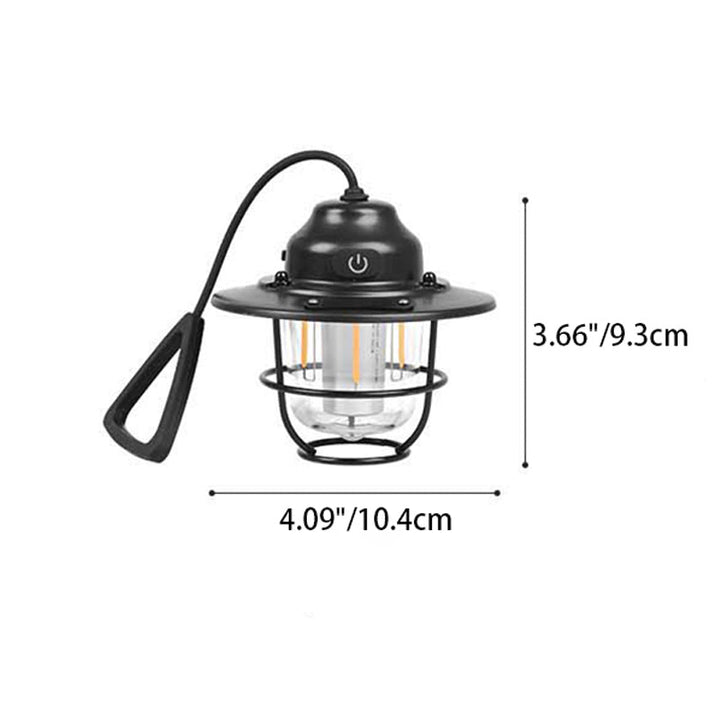 Moderne Retro Oppladbar Vanntett Jern Silika ABS PC Strobile LED Utendørs Lys For Hage | Skanto