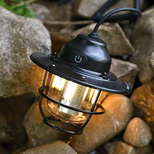 Moderne Retro Oppladbar Vanntett Jern Silika ABS PC Strobile LED Utendørs Lys For Hage | Skanto