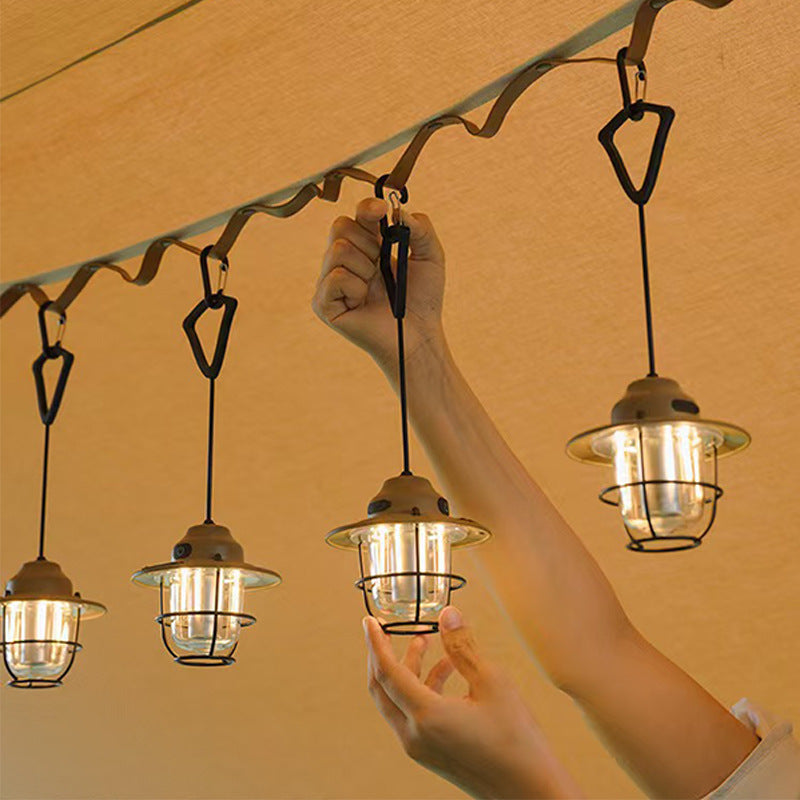 Moderne Retro Oppladbar Vanntett Jern Silika ABS PC Strobile LED Utendørs Lys For Hage | Skanto
