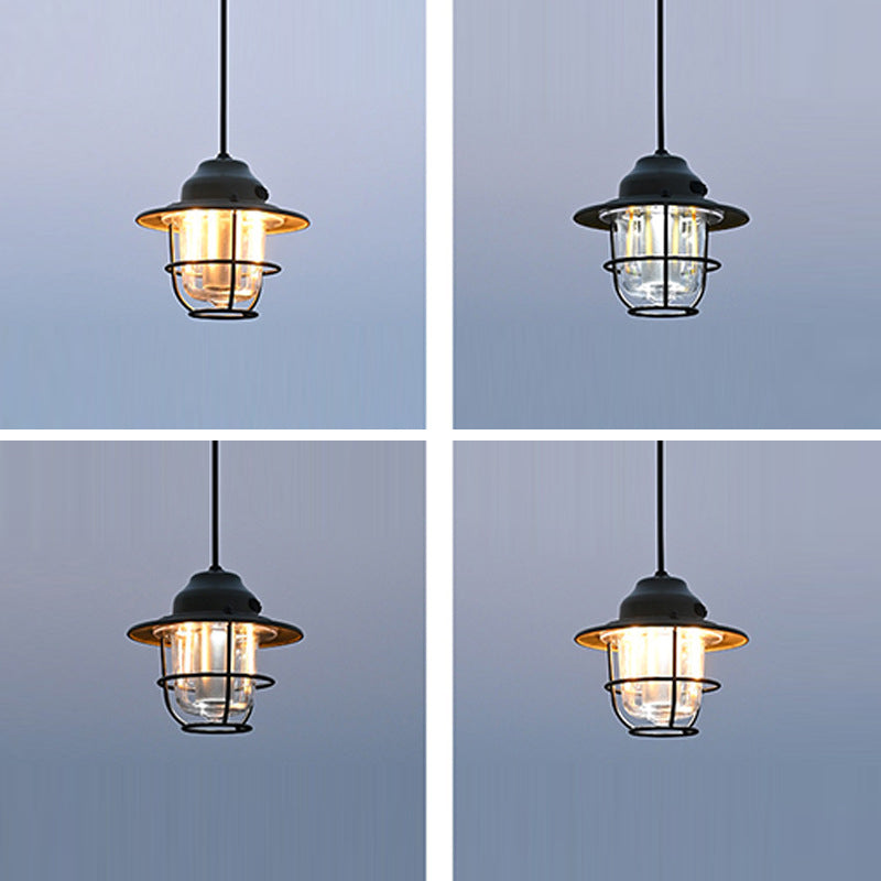 Moderne Retro Oppladbar Vanntett Jern Silika ABS PC Strobile LED Utendørs Lys For Hage | Skanto