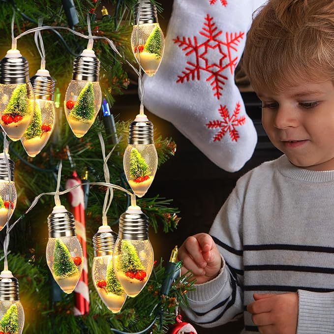Skanto | Moderne kreativ vanntett USB-batteri PVC-pære juledekorasjon LED lyslenker for stue