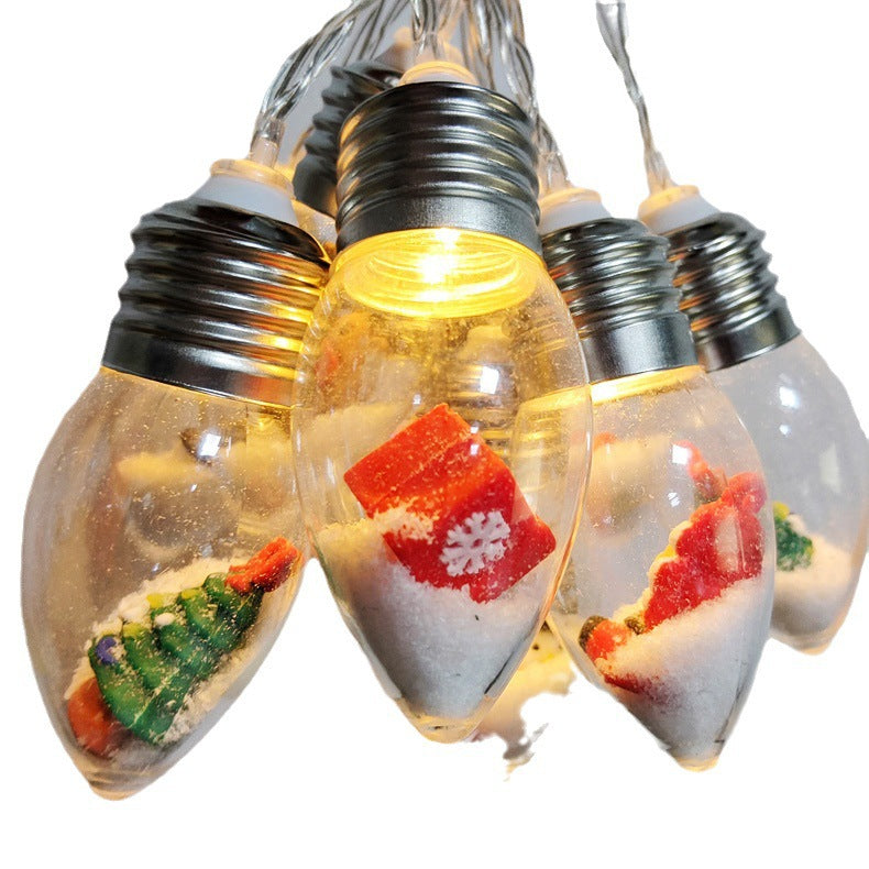 Skanto | Moderne kreativ vanntett USB-batteri PVC-pære juledekorasjon LED lyslenker for stue