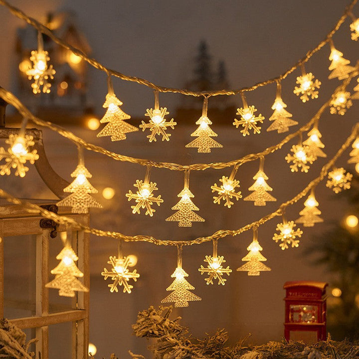 Skanto | Moderne Art Deco Batteri USB PVC Reinsdyr Snø Stjerne Jule Tre Dekorasjon LED Lyskede For Underholdningsrom