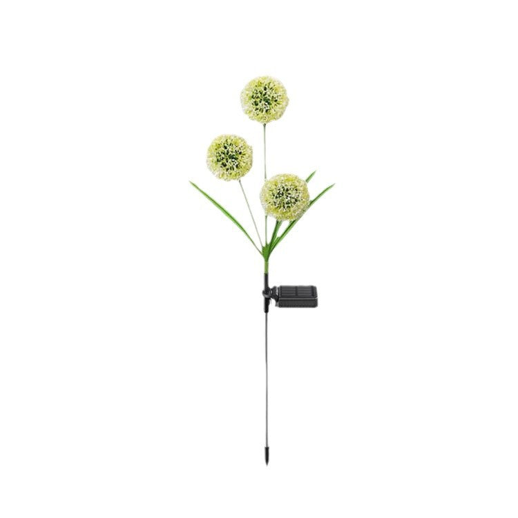 Moderne Art Deco Sol Vannavstøtende Rustfritt Stål ABS Kobbertråd Dandelion Plante Ball Bakke Plugg LED Utendørs Lys Landskapsbelysning For Hage | Skanto