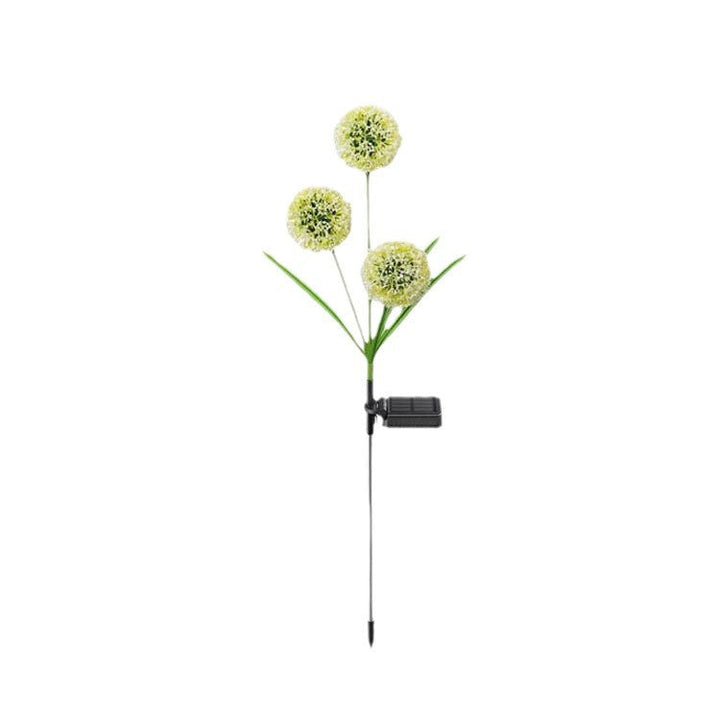 Moderne Art Deco Sol Vannavstøtende Rustfritt Stål ABS Kobbertråd Dandelion Plante Ball Bakke Plugg LED Utendørs Lys Landskapsbelysning For Hage | Skanto