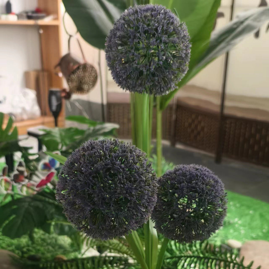 Moderne Art Deco Sol Vannavstøtende Rustfritt Stål ABS Kobbertråd Dandelion Plante Ball Bakke Plugg LED Utendørs Lys Landskapsbelysning For Hage | Skanto