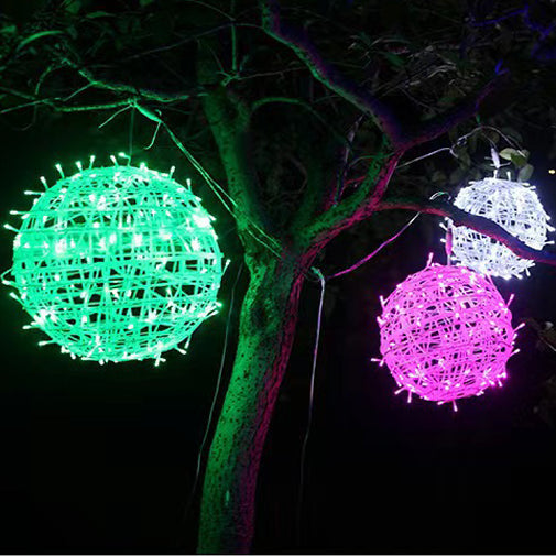 Moderne Art Deco Vanntett PVC Hengeball Dekorasjon LED Utendørs Pendellampe Utendørs Lys For Hage | Skanto
