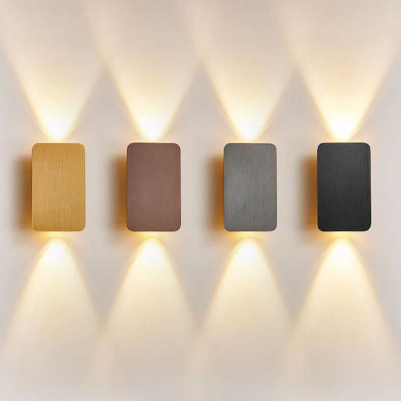 Skanto | Nordisk Minimalistisk Aluminium Rektangulær LED Vegglampe
