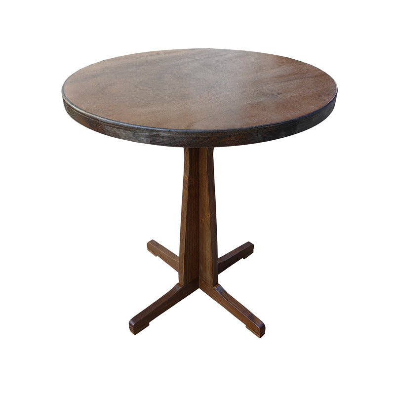 Moderne Retro Massivtre Plywood & Jern Rund Firkantet Kaffebord Og Stolsett For Balkong & Stue | Skanto