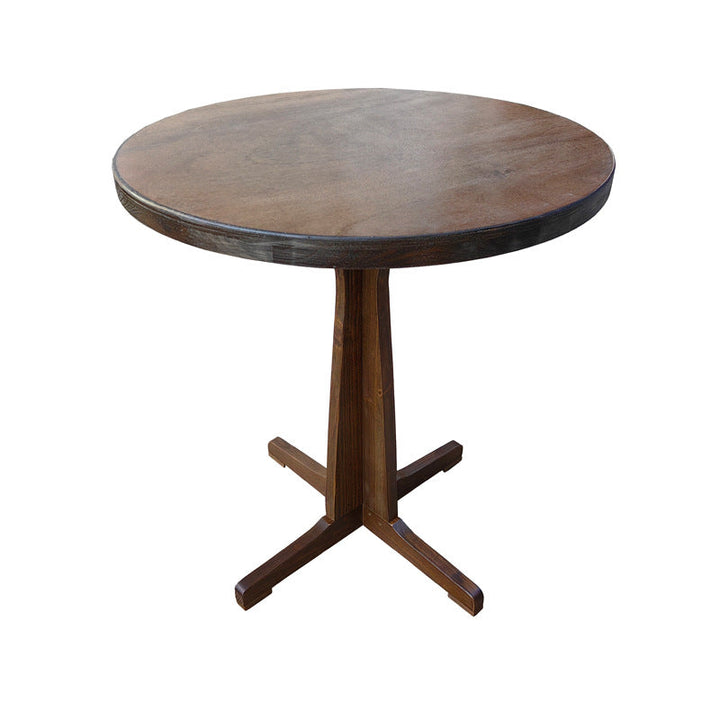 Moderne Retro Massivtre Plywood & Jern Rund Firkantet Kaffebord Og Stolsett For Balkong & Stue | Skanto