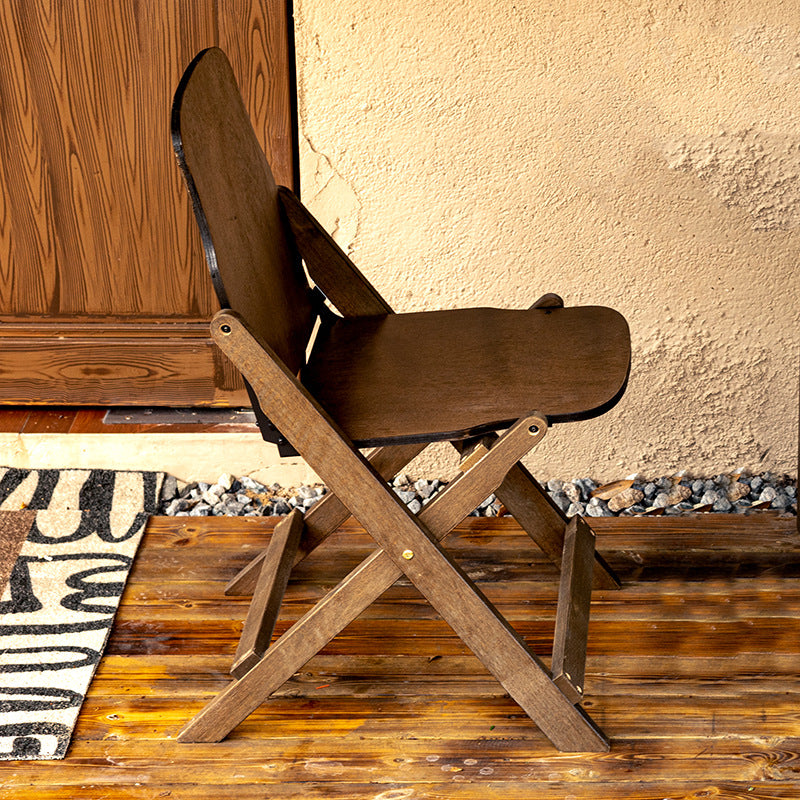 Moderne Retro Massivtre Plywood & Jern Rund Firkantet Kaffebord Og Stolsett For Balkong & Stue | Skanto
