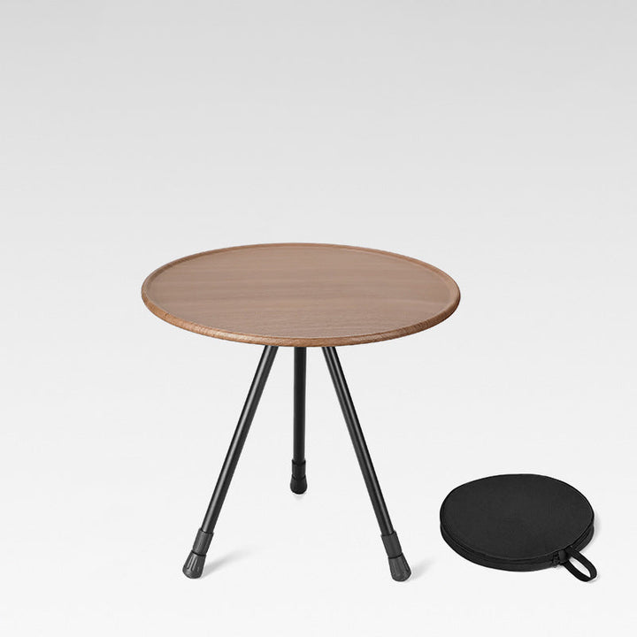Moderne Enkelhet Aluminiumlegering ABS Rund Sammenleggbar Utendørs Kaffebord 1-Brett Lommelykt Holder For Utendørs | Skanto
