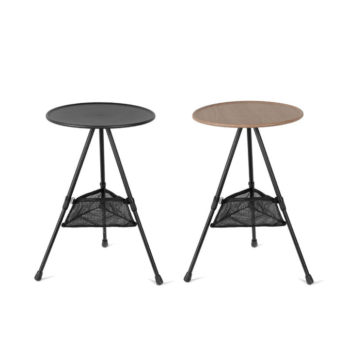 Moderne Enkelhet Aluminiumlegering ABS Rund Sammenleggbar Utendørs Kaffebord 1-Brett Lommelykt Holder For Utendørs | Skanto
