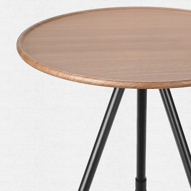 Moderne Enkelhet Aluminiumlegering ABS Rund Sammenleggbar Utendørs Kaffebord 1-Brett Lommelykt Holder For Utendørs | Skanto