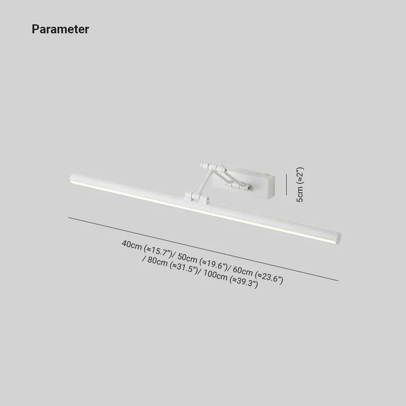 Edge Minimalistisk LED Vegglampe Svart/Hvit | Moderne Design for Bad & Innendørs Rom | Metall & Akryl | Skanto