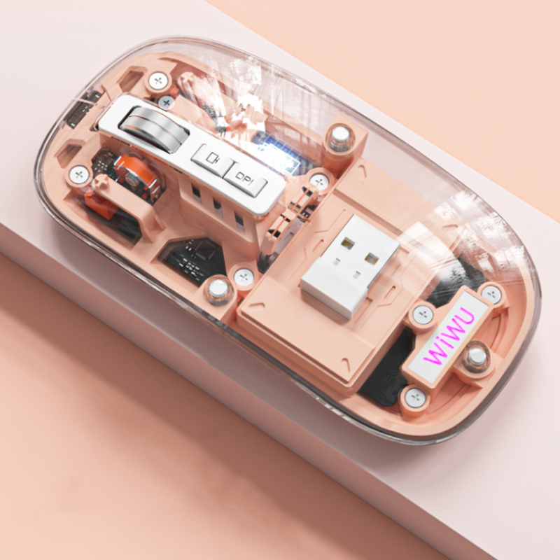 Skanto | Transparent Trådløs Stille Bluetooth Mus