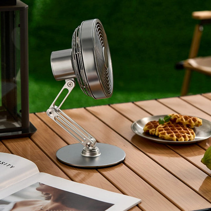 Skanto | Skrivebord 360¬∞ Rotérbar Sammenleggbar Metall Mini Vifte