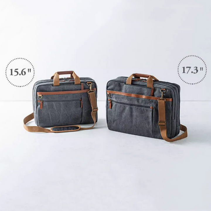 Skanto | Retro Casual Crossbody Ryggsekk med Laptoprom